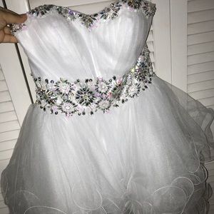 White Quincenera/Homecoming/Prom dress